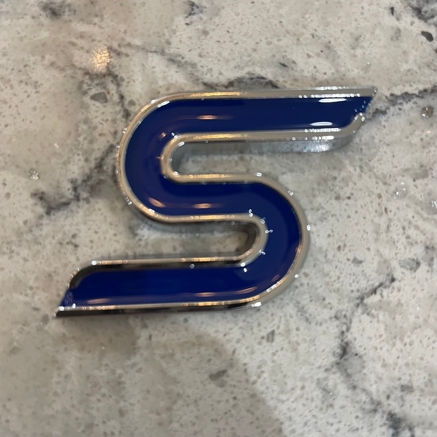 Ford Zetec S Badge Blue/Silver Outline, Stick - Retro Fast Fords
