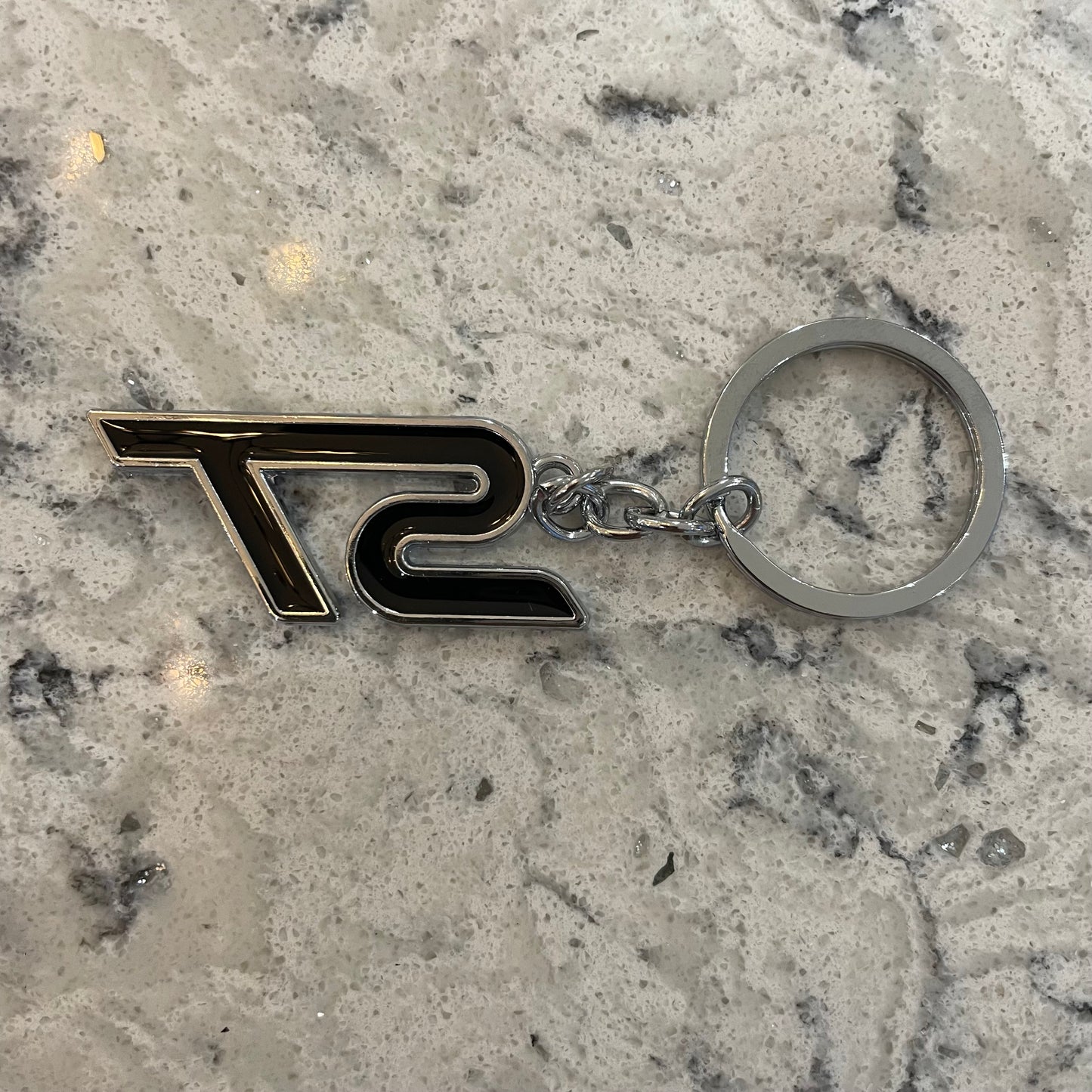 Ford ST Badge Black Keyring - Retro Fast Fords
