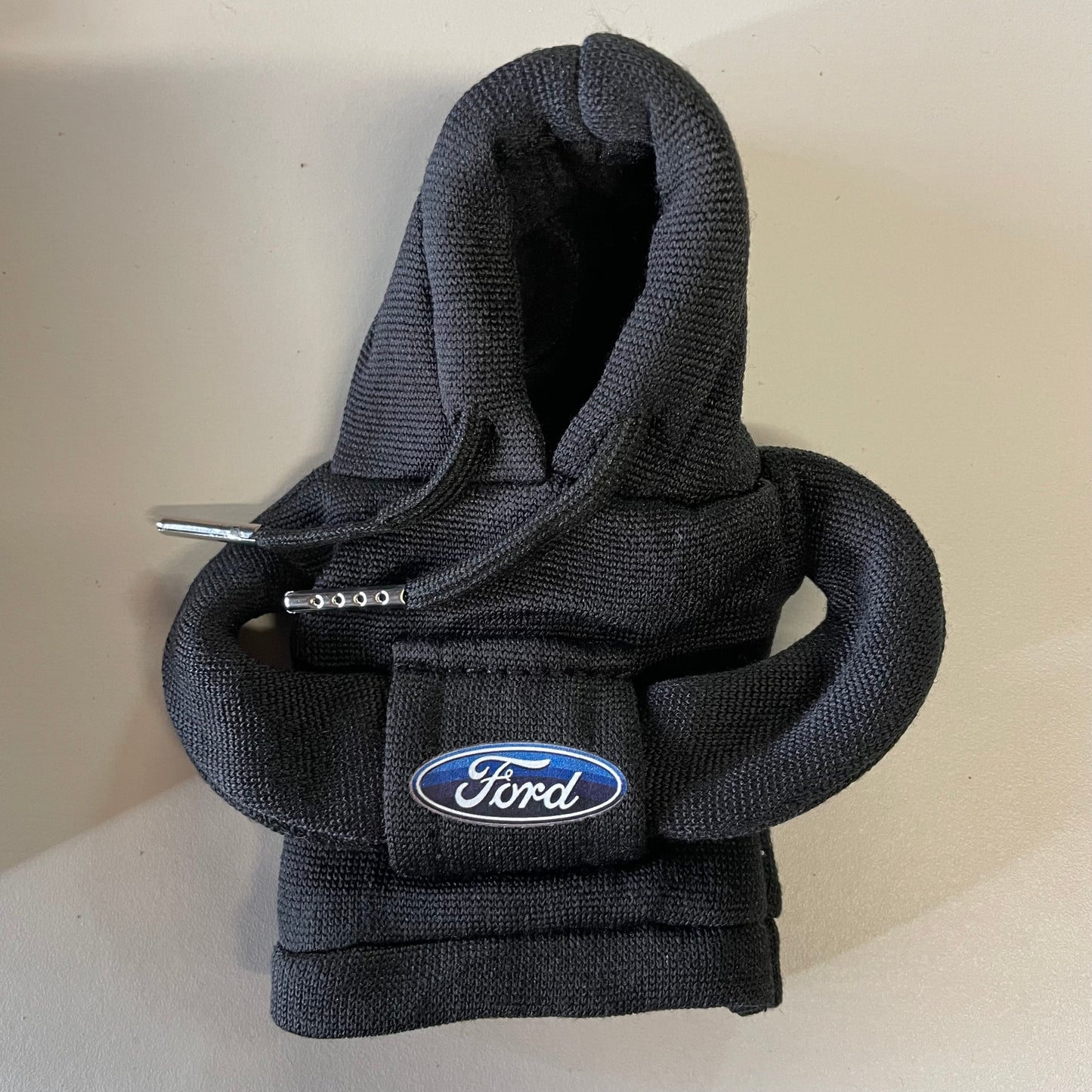 Ford Logo Novelty Gear Stick Hoodie Black - Retro Fast Fords