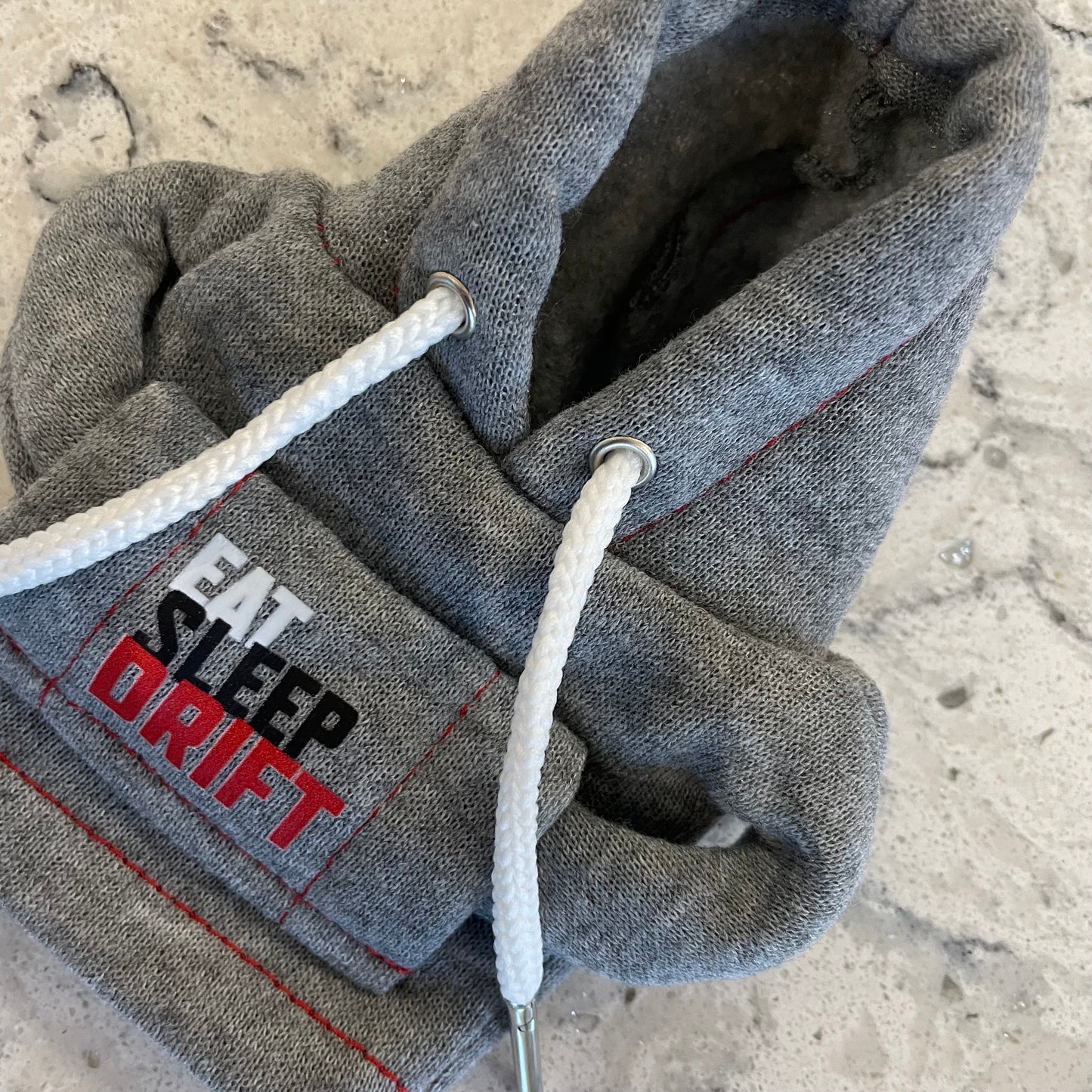 Eat Sleep Drift Grey Novelty Gear Stick Hoodie - Retro Fast Fords