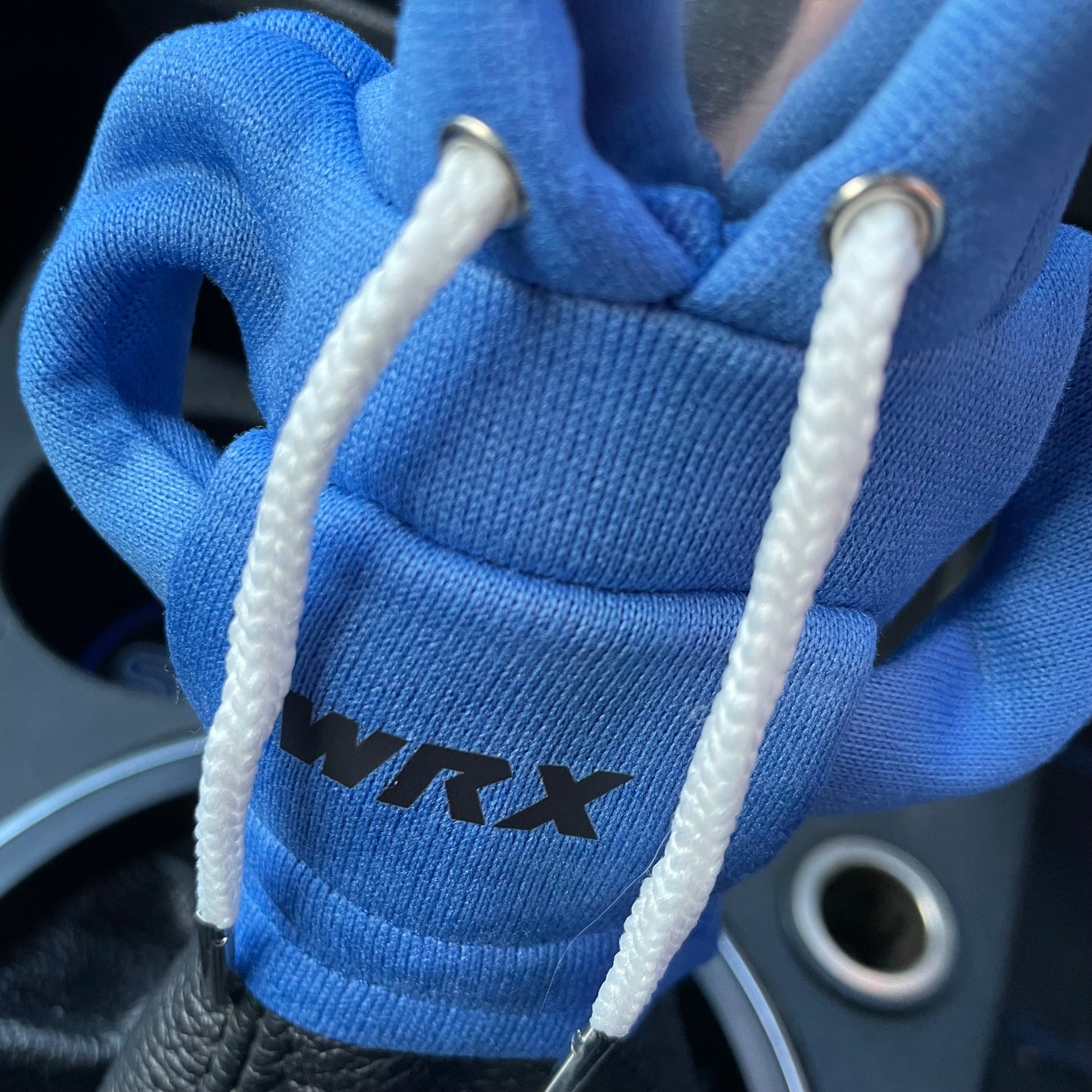 Subaru WRX Black Logo Gear Stick Hoodie Blue - Retro Fast Fords