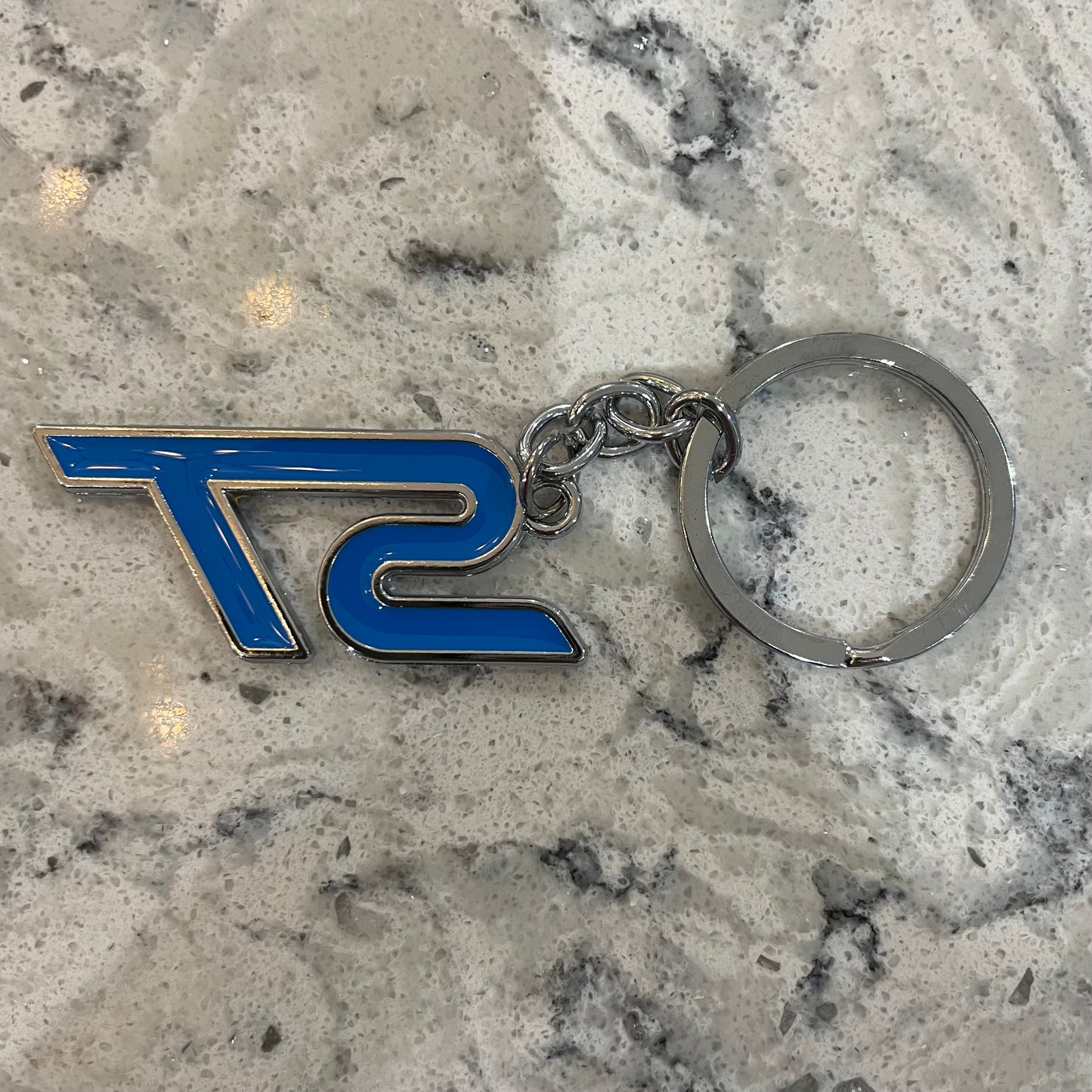 Ford ST Badge Blue Keyring - Retro Fast Fords