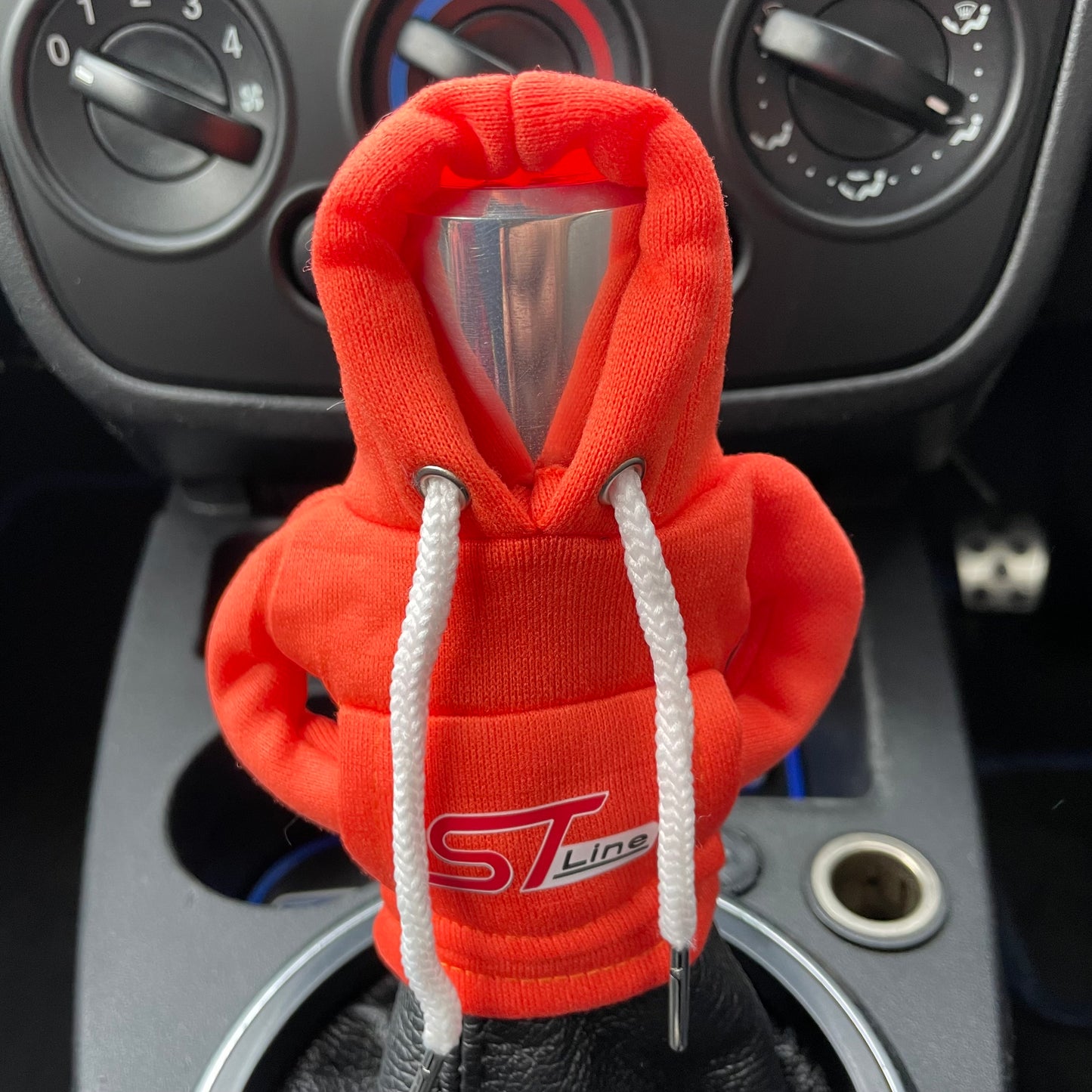 Ford ST Line Novelty Gear Stick Hoodie Orange - Retro Fast Fords