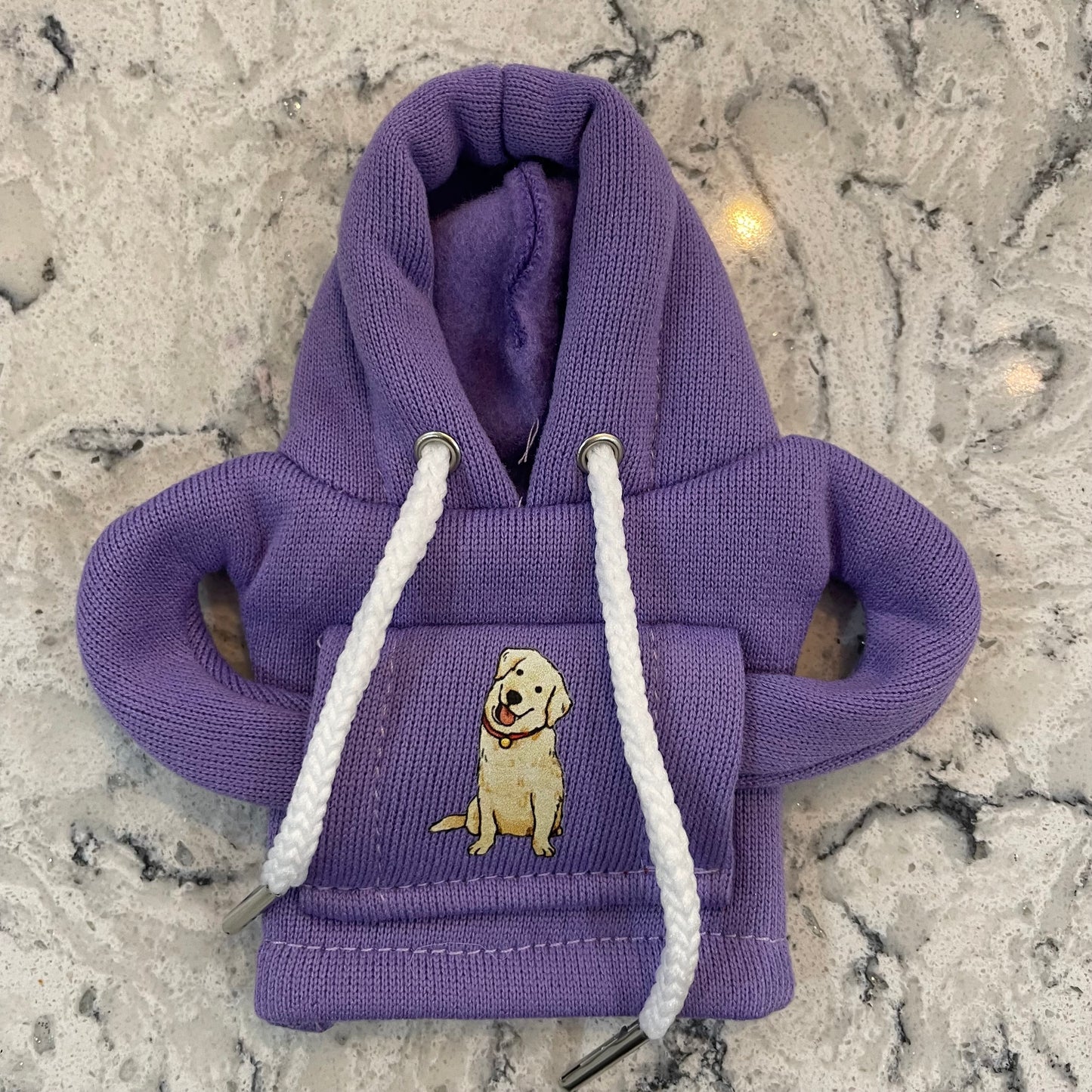 Purple Golden Retriever Novelty Gear Stick Hoodie - Retro Fast Fords