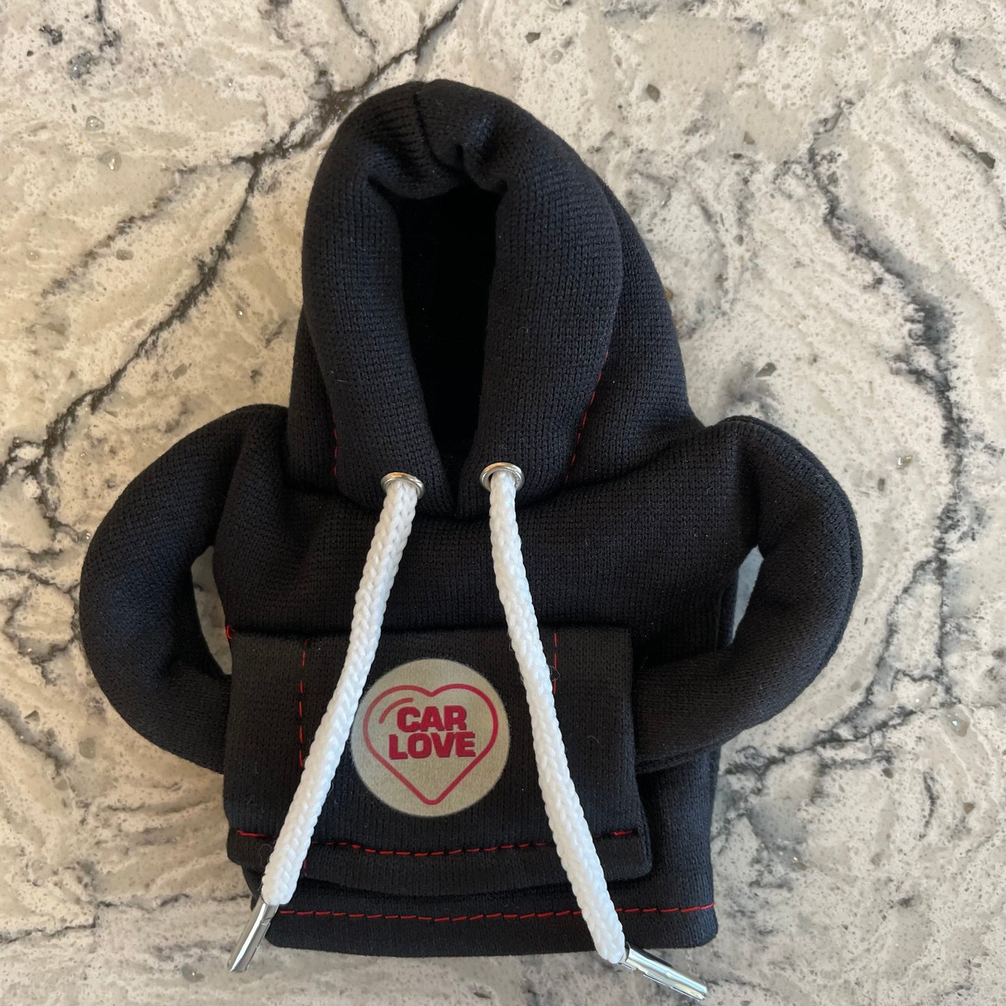 Valentines Car Love Black Novelty Gear Stick Hoodie - Retro Fast Fords