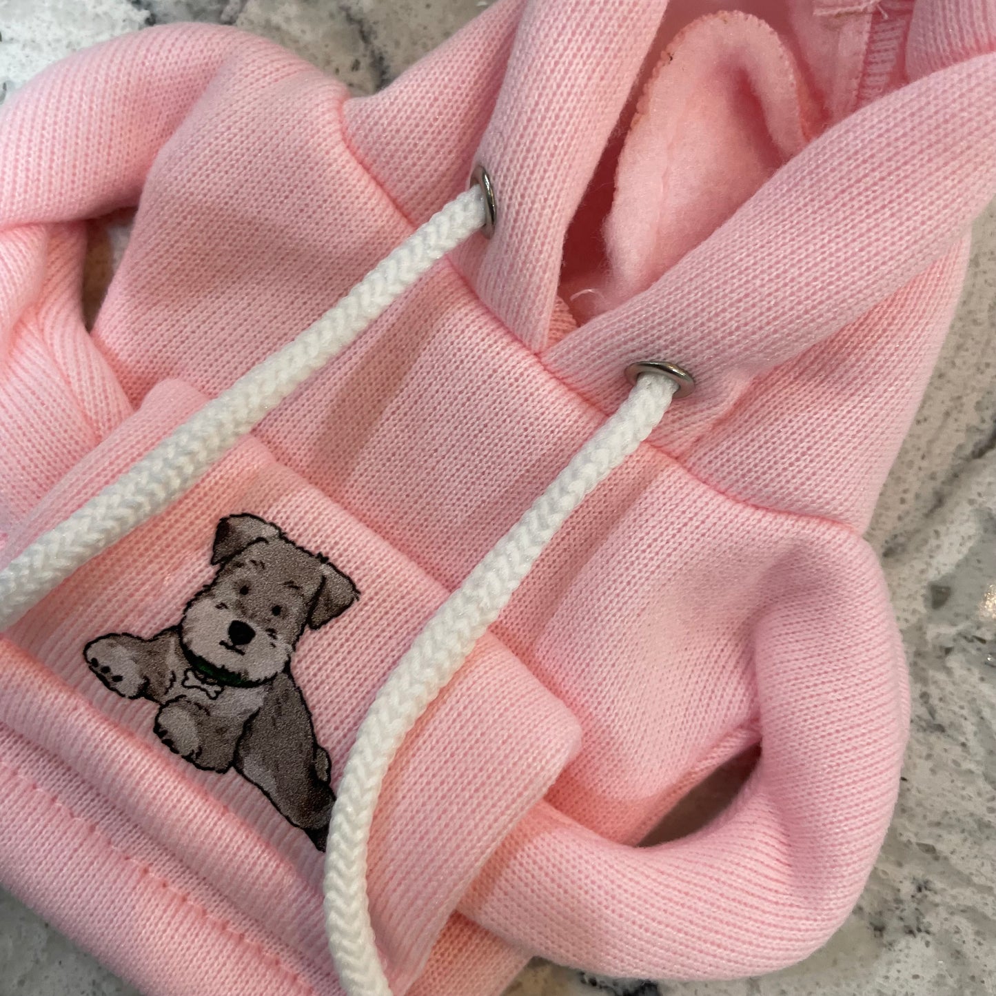 Pink with Grey Dog Gear Stick Hoodie - Retro Fast Fords
