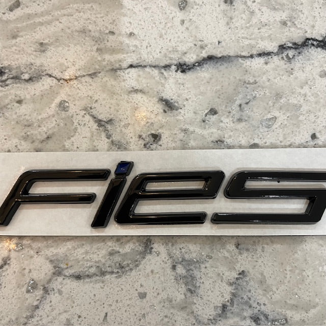 Ford Fiesta Badge Black With Blue Dot, Rear Stick On - Retro Fast Fords