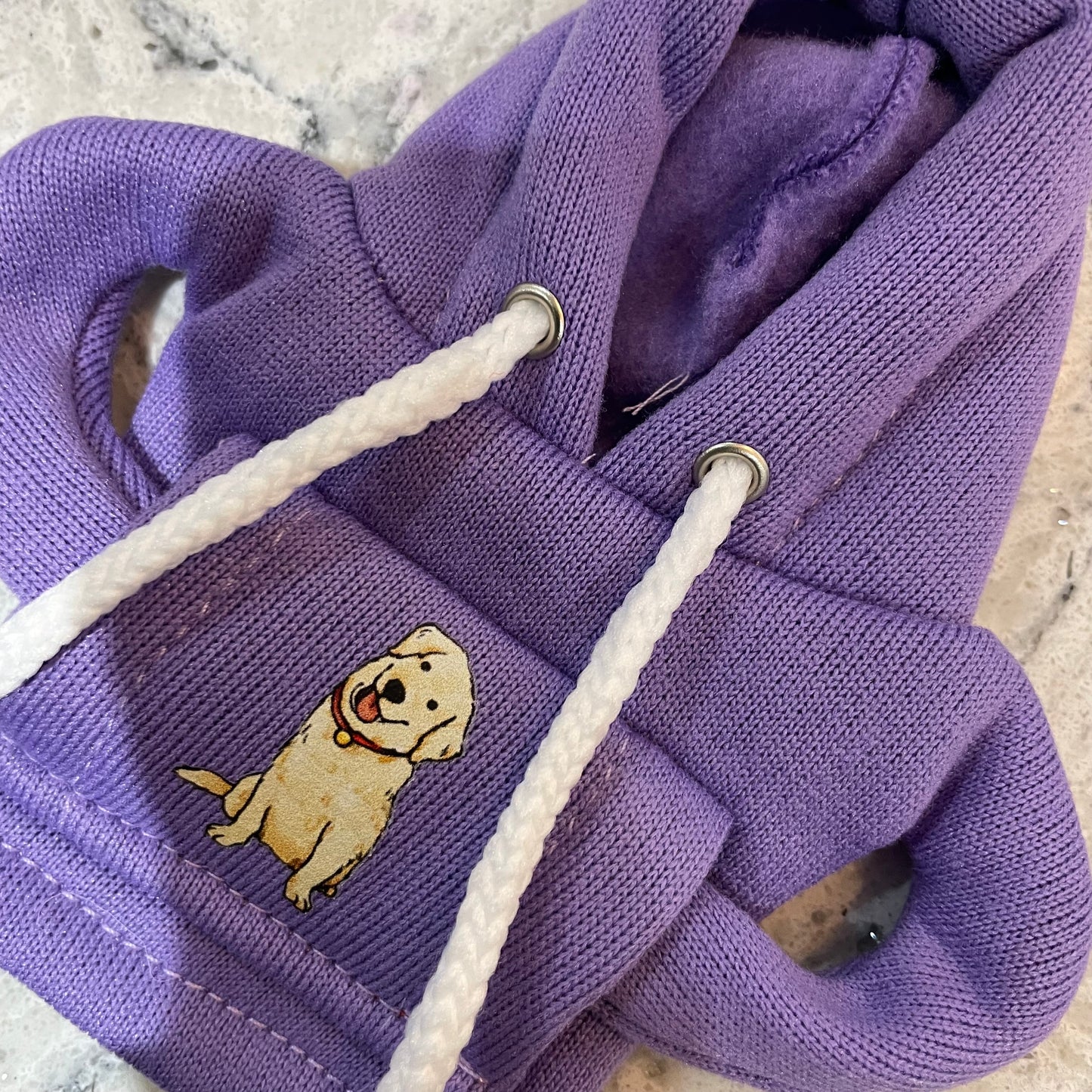 Purple Golden Retriever Novelty Gear Stick Hoodie - Retro Fast Fords