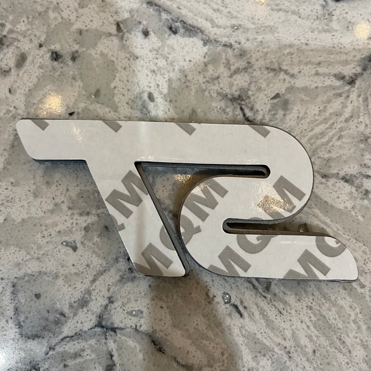 Ford ST Badge Orange/Black Outline, Stick On - Retro Fast Fords
