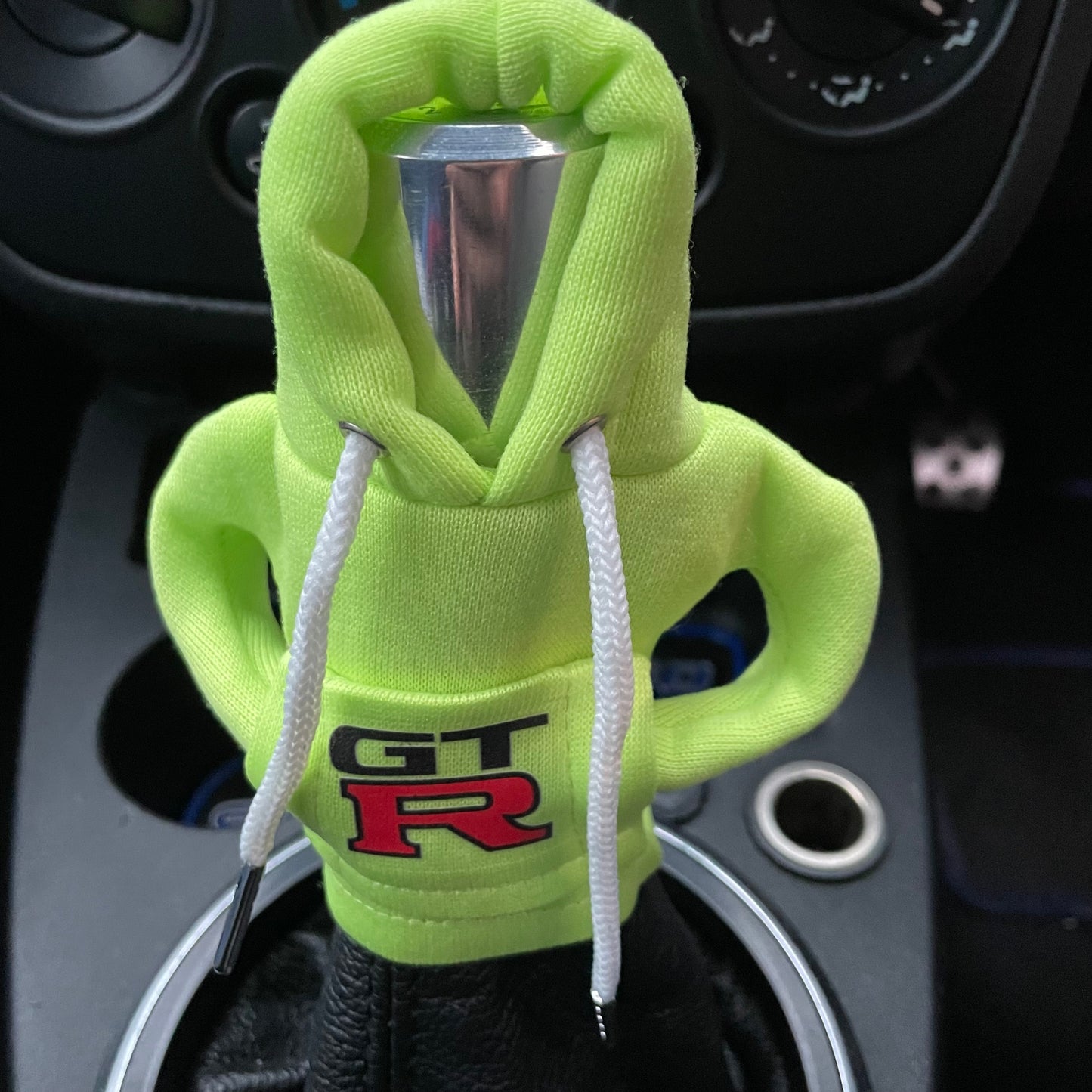 Nissan GTR Novelty Gear Stick Hoodie Green - Retro Fast Fords