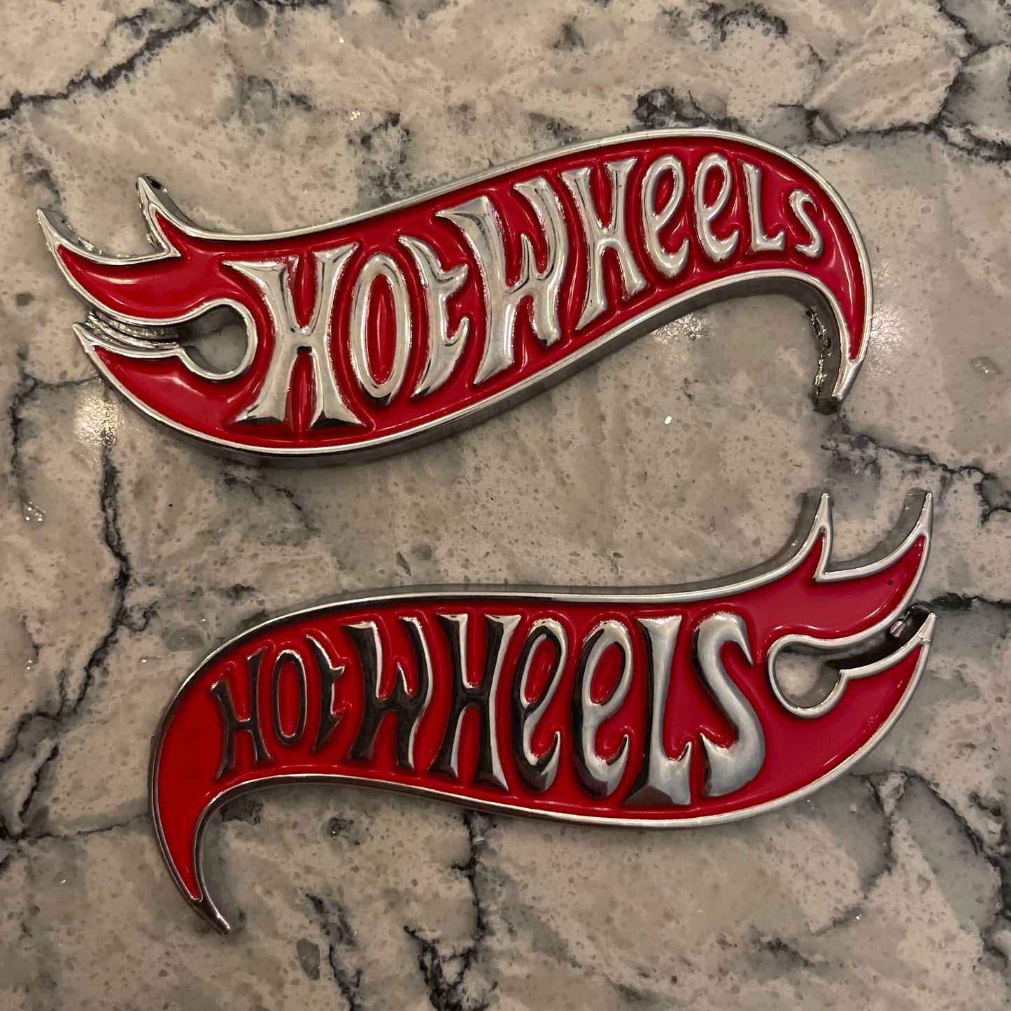 Hot Wheels stick on Badge Pair - Retro Fast Fords