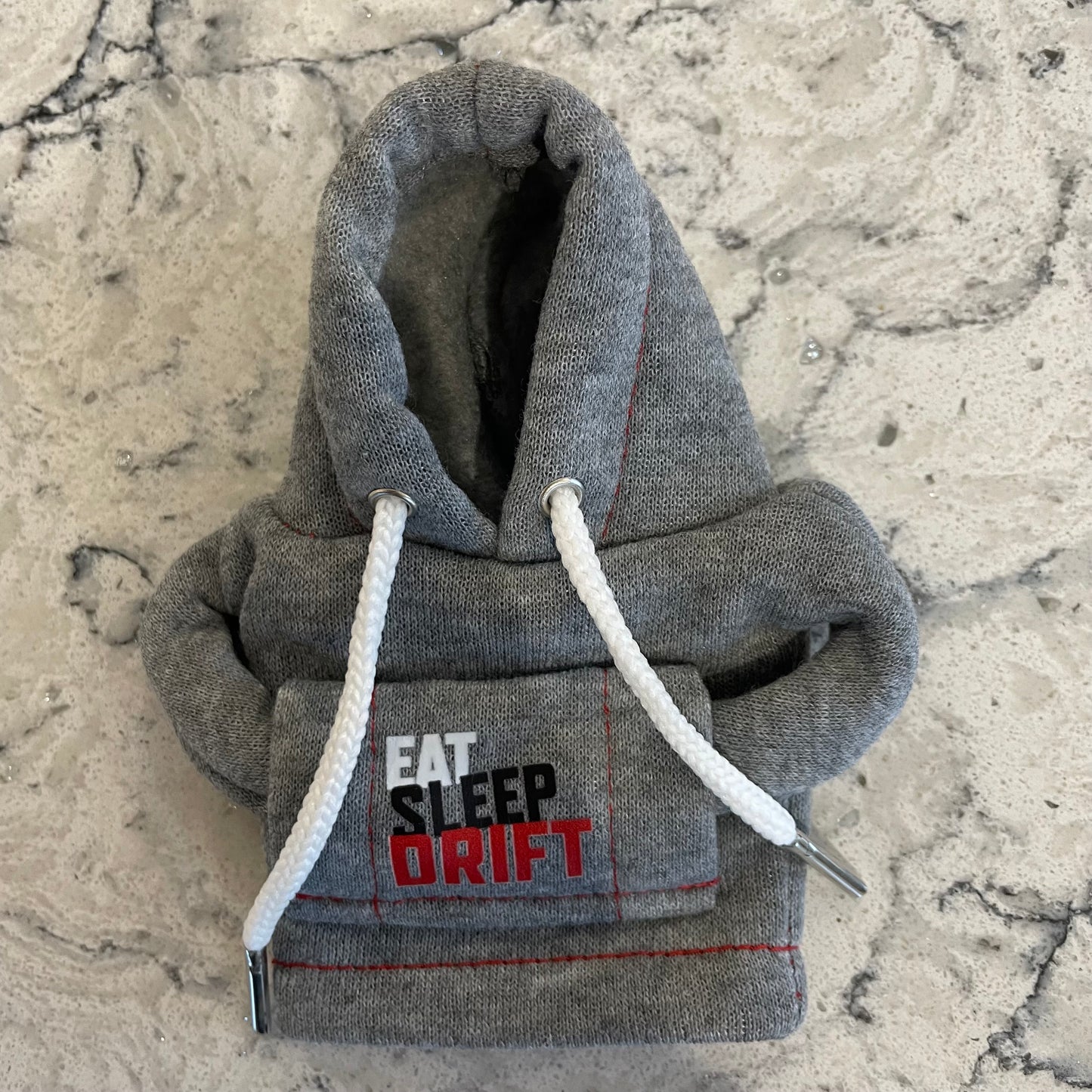 Eat Sleep Drift Grey Novelty Gear Stick Hoodie - Retro Fast Fords