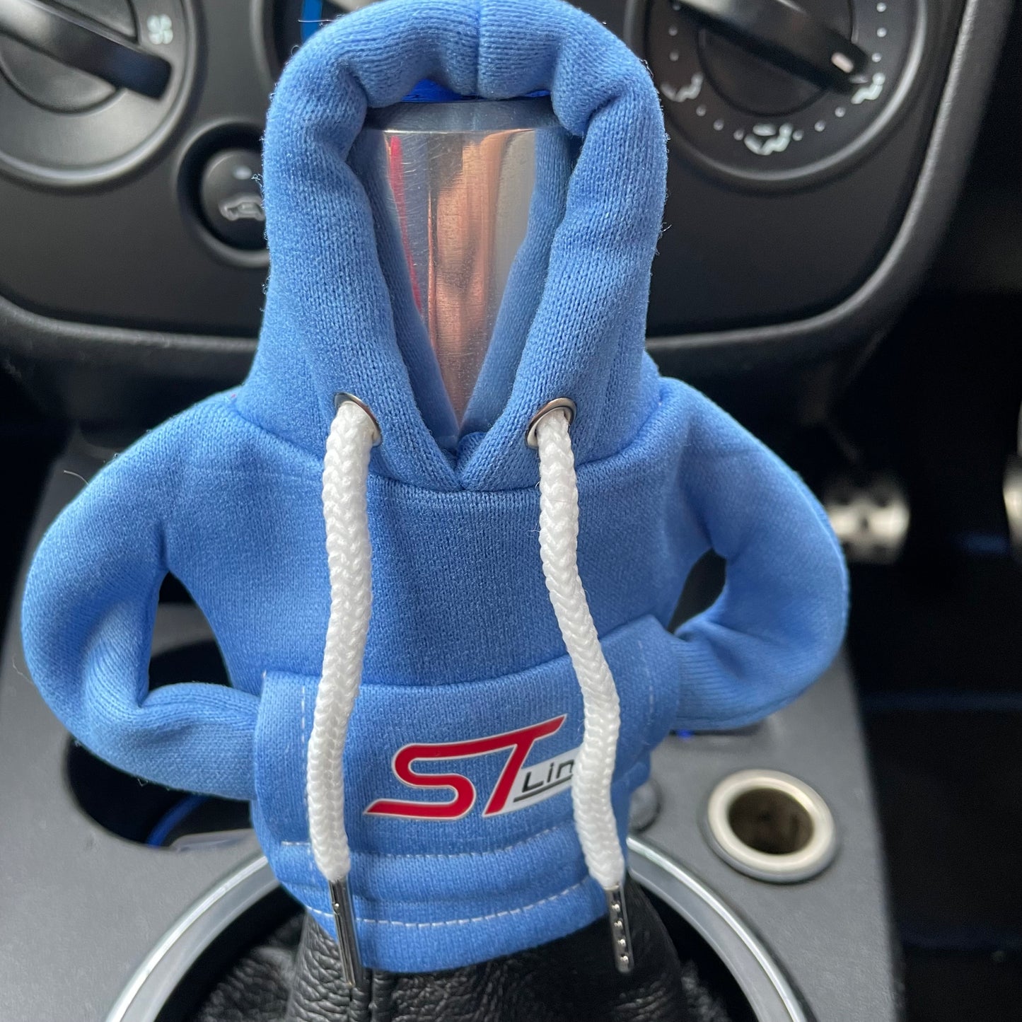 Ford ST Line Novelty Gear Stick Hoodie Blue - Retro Fast Fords
