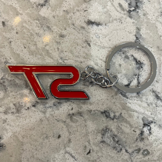Ford ST Badge Red Keyring - Retro Fast Fords