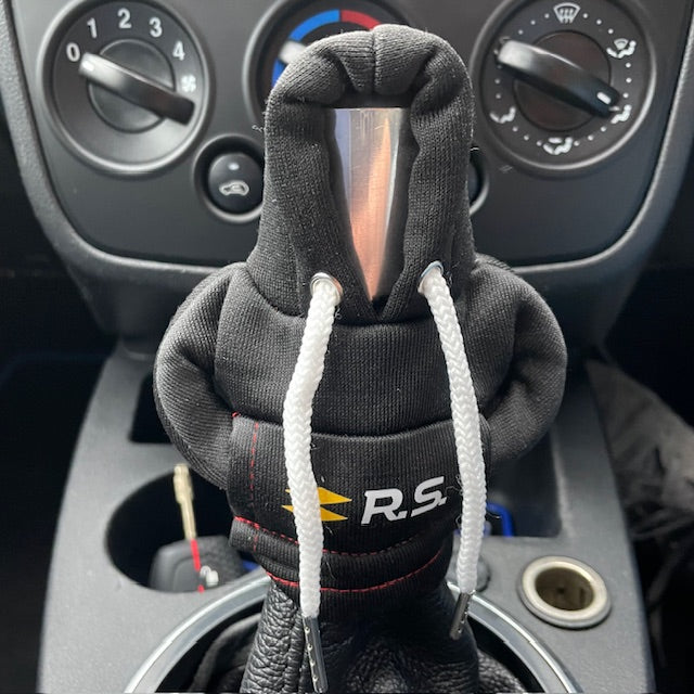 Renault Sport RS Novelty Gear Stick Hoodie Black - Retro Fast Fords