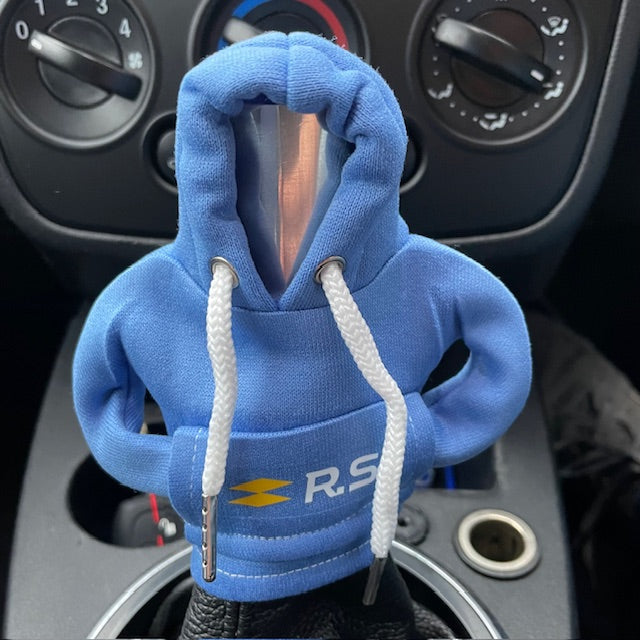 Renault Sport RS Novelty Gear Stick Hoodie Blue - Retro Fast Fords