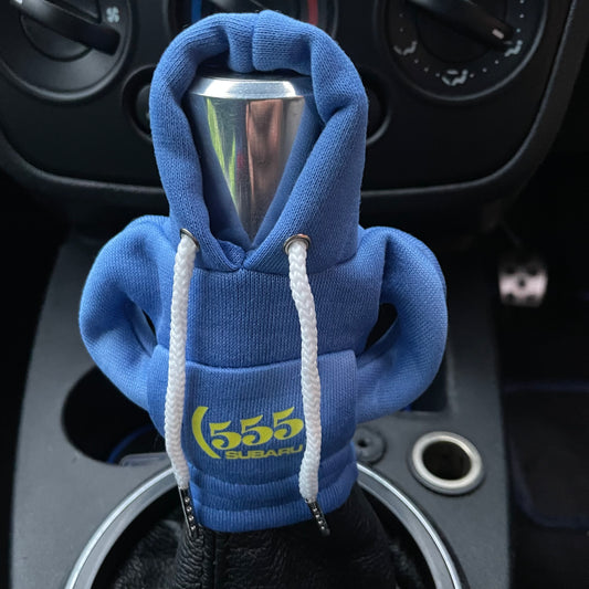 Subaru 555 Gear Stick Hoodie Blue - Retro Fast Fords