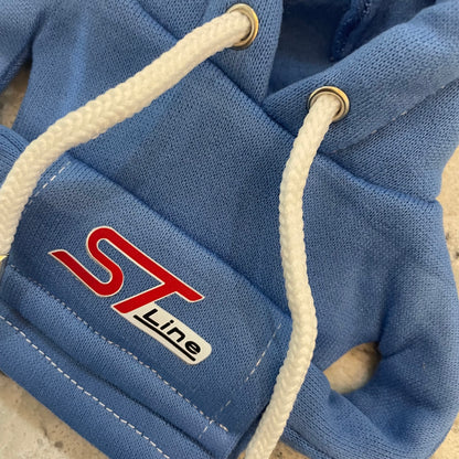 Ford ST Line Novelty Gear Stick Hoodie Blue - Retro Fast Fords
