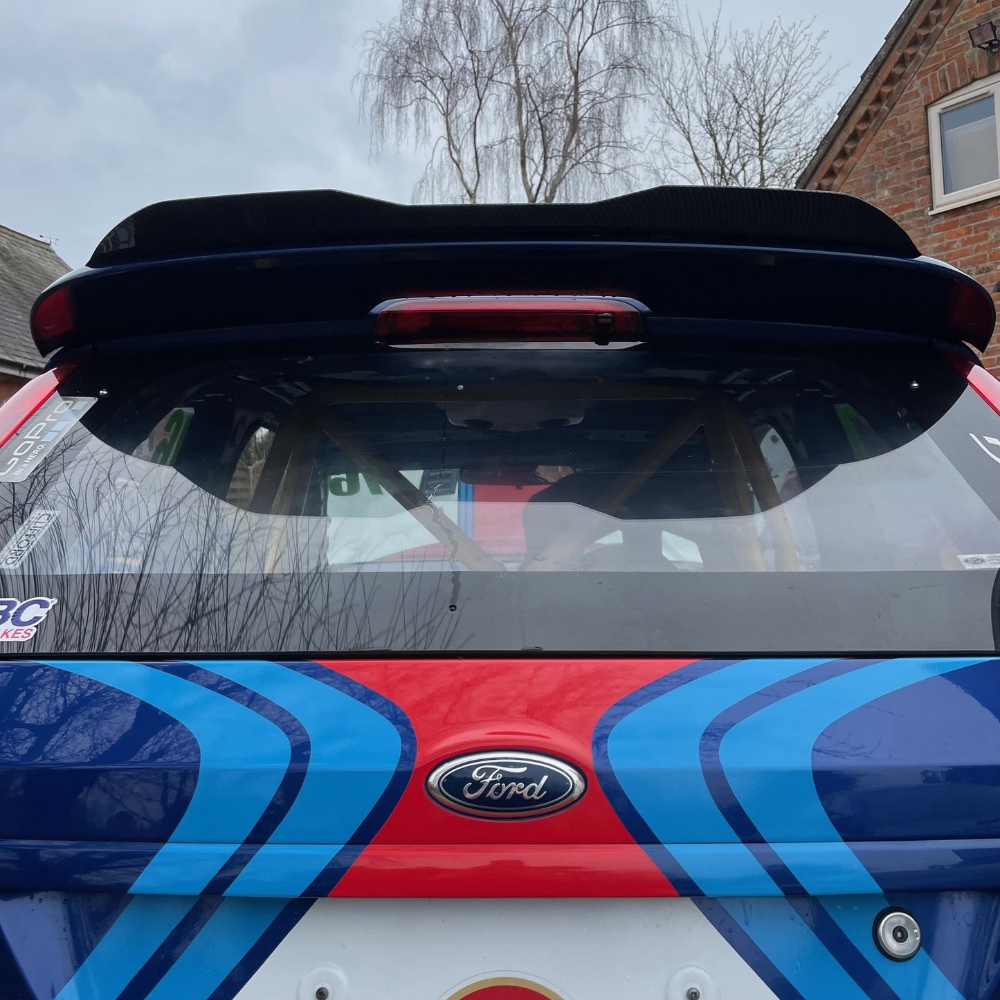 Maxton style rear spoiler extension. Gloss Carbon Fibre Effect CLEARANCE