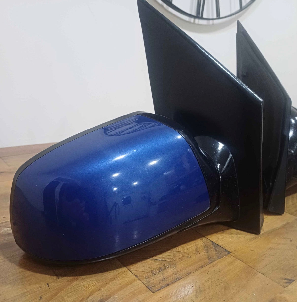 Ford Fiesta mk6 Pre Face-lift Wing mirrors & Pillar covers Performance blue & gloss black 2002-2005