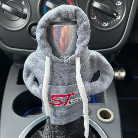 Ford ST Line Novelty Gear Stick Hoodie Grey - Retro Fast Fords