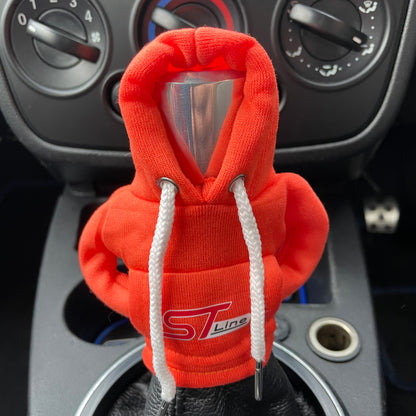 Ford ST Line Novelty Gear Stick Hoodie Orange - Retro Fast Fords