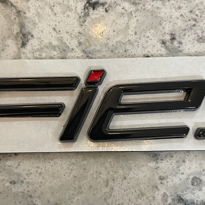 ST Badge set Red With Black Outline, front and rear with matching Fiesta badge - Retro Fast Fords