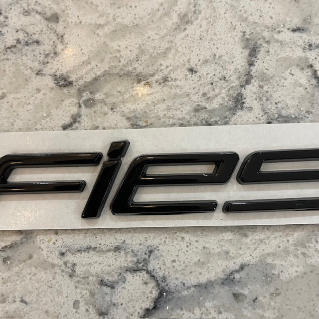 Ford Fiesta Badge Black With Black Dot, Rear Stick On - Retro Fast Fords