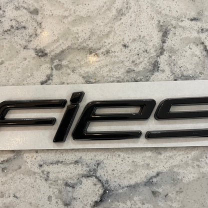 Ford Fiesta Badge Black With Black Dot, Rear Stick On - Retro Fast Fords