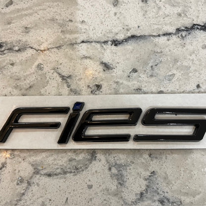 Ford Fiesta Badge Black With Blue Dot, Rear Stick On - Retro Fast Fords