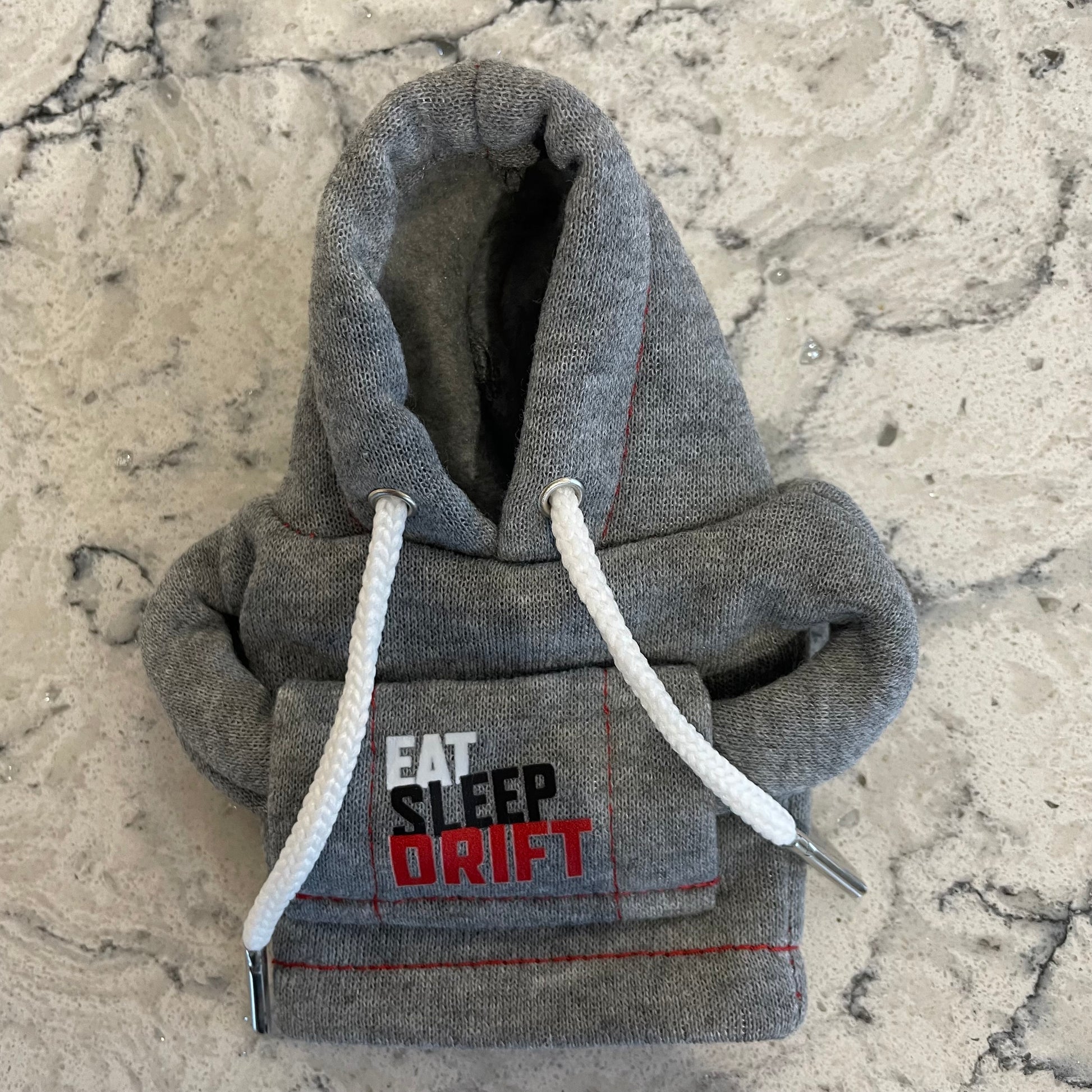 Eat Sleep Drift Grey Novelty Gear Stick Hoodie - Retro Fast Fords