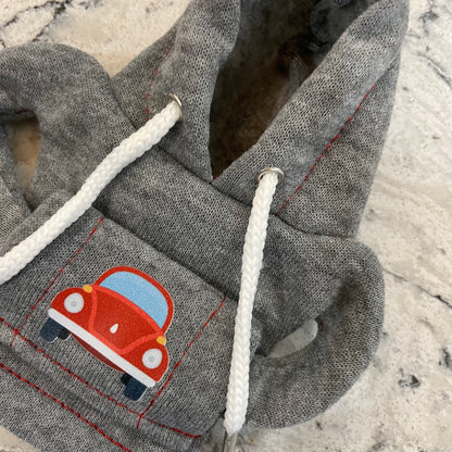 VW Beetle Grey Novelty Gear Stick Hoodie - Retro Fast Fords