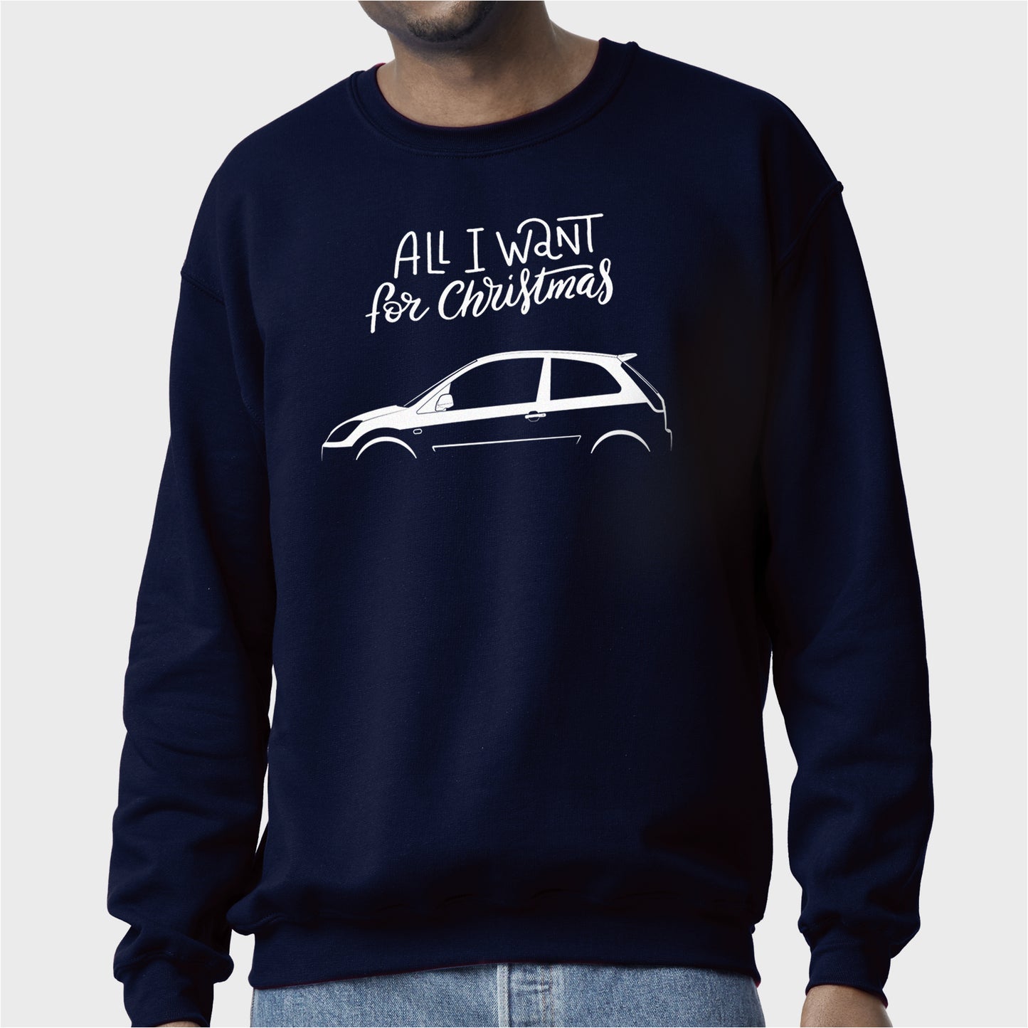 Men's Regular Fit Christmas Jumper Ford Fiesta ST150