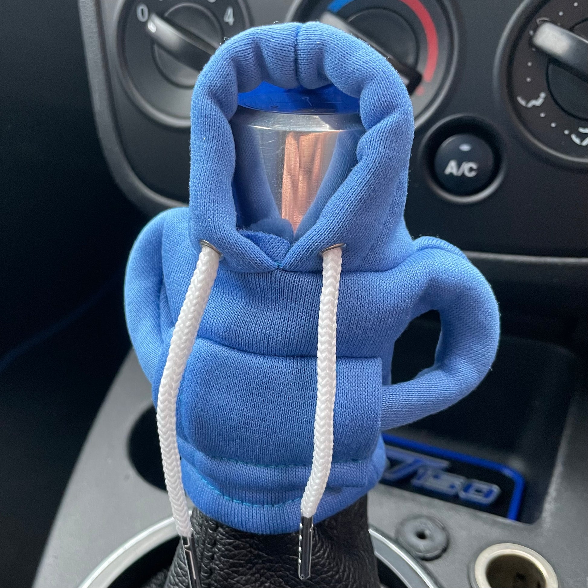 Blue Novelty Gear Stick Hoodie - Retro Fast Fords