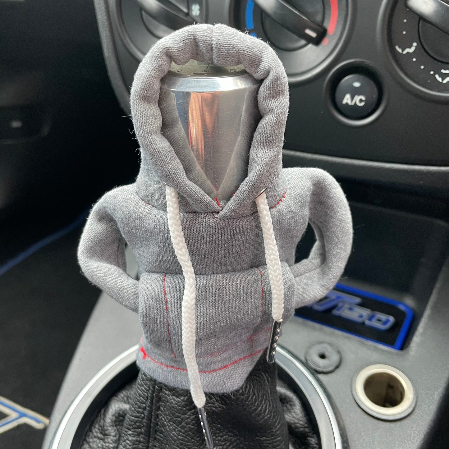 Grey Novelty Gear Stick Hoodie - Retro Fast Fords