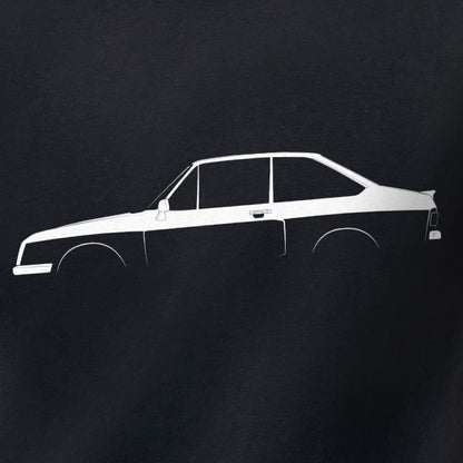 Ford Escort RS2000 Silhouette T-Shirt by Retro Fast Fords