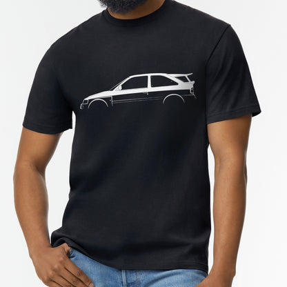 Ford Escort RS Cosworth Silhouette T-Shirt by Retro Fast Fords