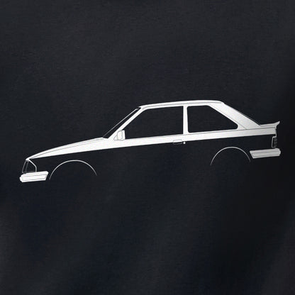 Ford Escort RS Turbo Silhouette T-Shirt by Retro Fast Fords