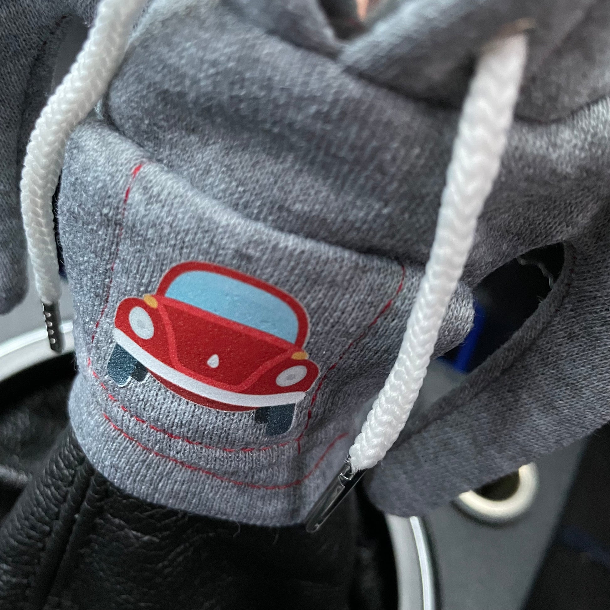VW Beetle Grey Novelty Gear Stick Hoodie - Retro Fast Fords