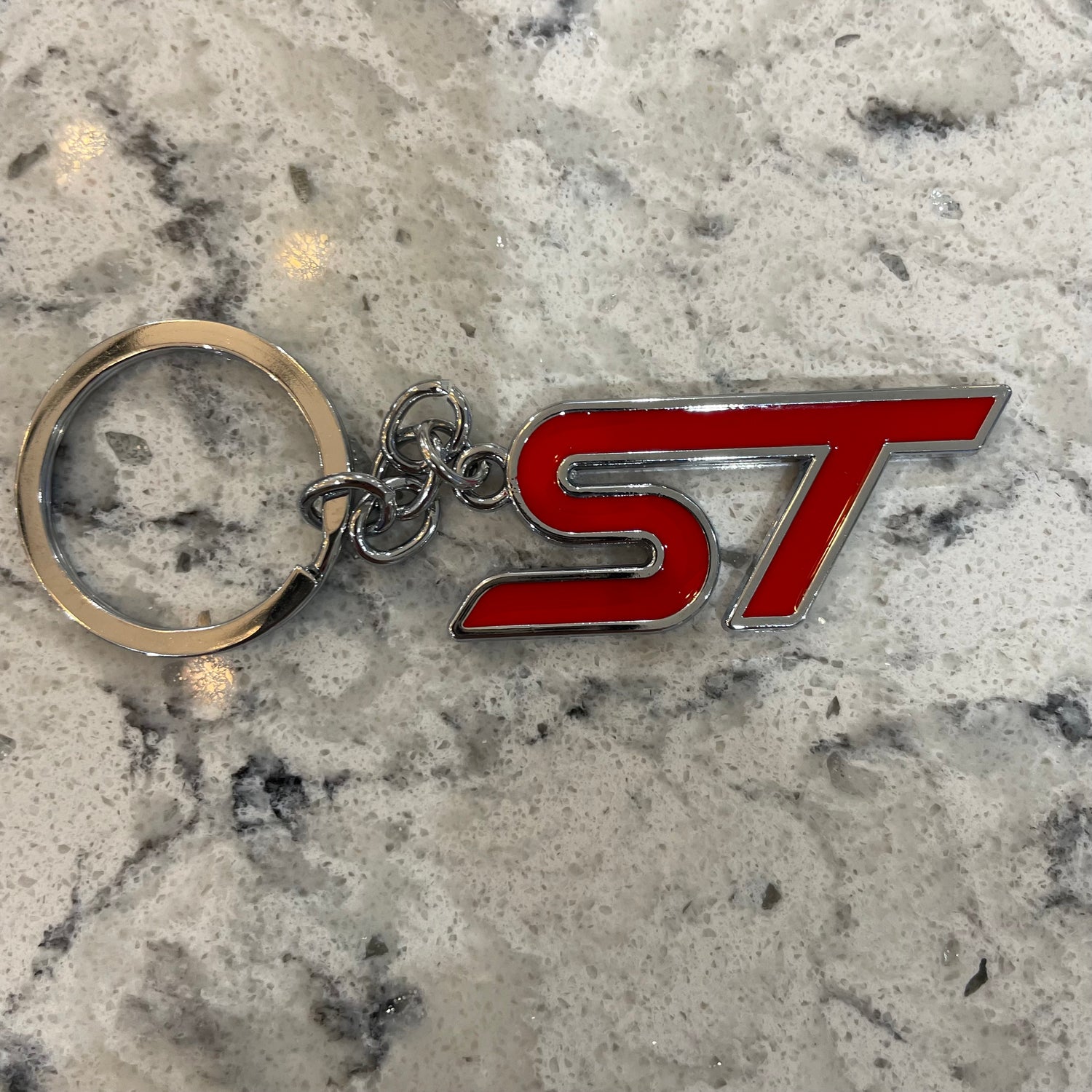 Ford ST Badge Red Keyring - Retro Fast Fords