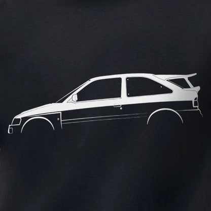 Ford Escort RS Cosworth Silhouette T-Shirt by Retro Fast Fords