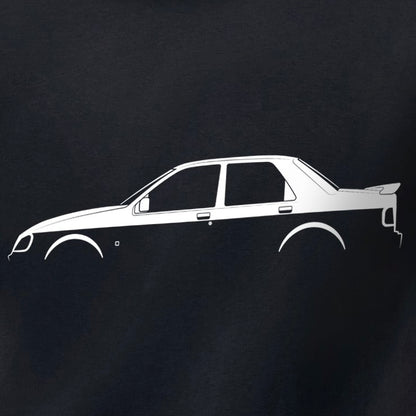 Ford Sierra Sapphire Cosworth Silhouette T-Shirt by Retro Fast Fords
