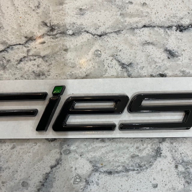 Ford Fiesta Badge Black With Green Dot, Rear Stick On - Retro Fast Fords