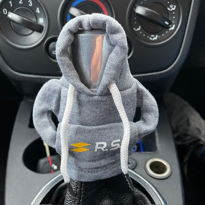 Renault Sport RS Novelty Gear Stick Hoodie Grey - Retro Fast Fords