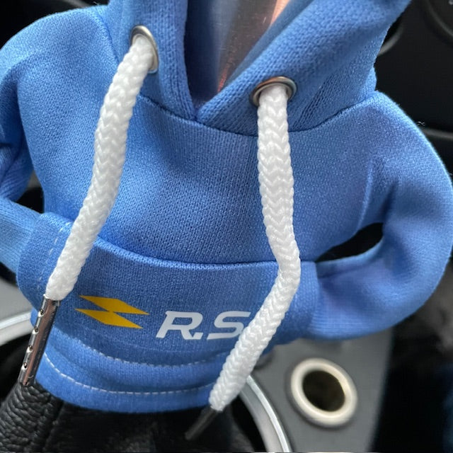 Renault Sport RS Novelty Gear Stick Hoodie Blue - Retro Fast Fords