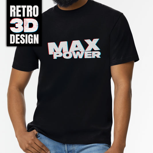 Max Power Retro 3D T-Shirt by Retro Fast Fords