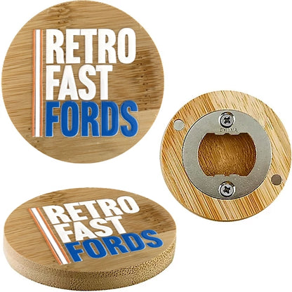 Retro Fast Fords Beer Bottle Opener with Magents