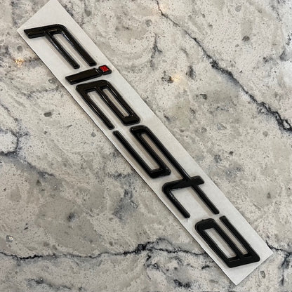Ford Fiesta Badge Black With Red Dot, Rear Stick On - Retro Fast Fords