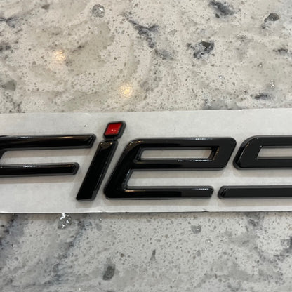 Ford Fiesta Badge Black With Red Dot, Rear Stick On - Retro Fast Fords