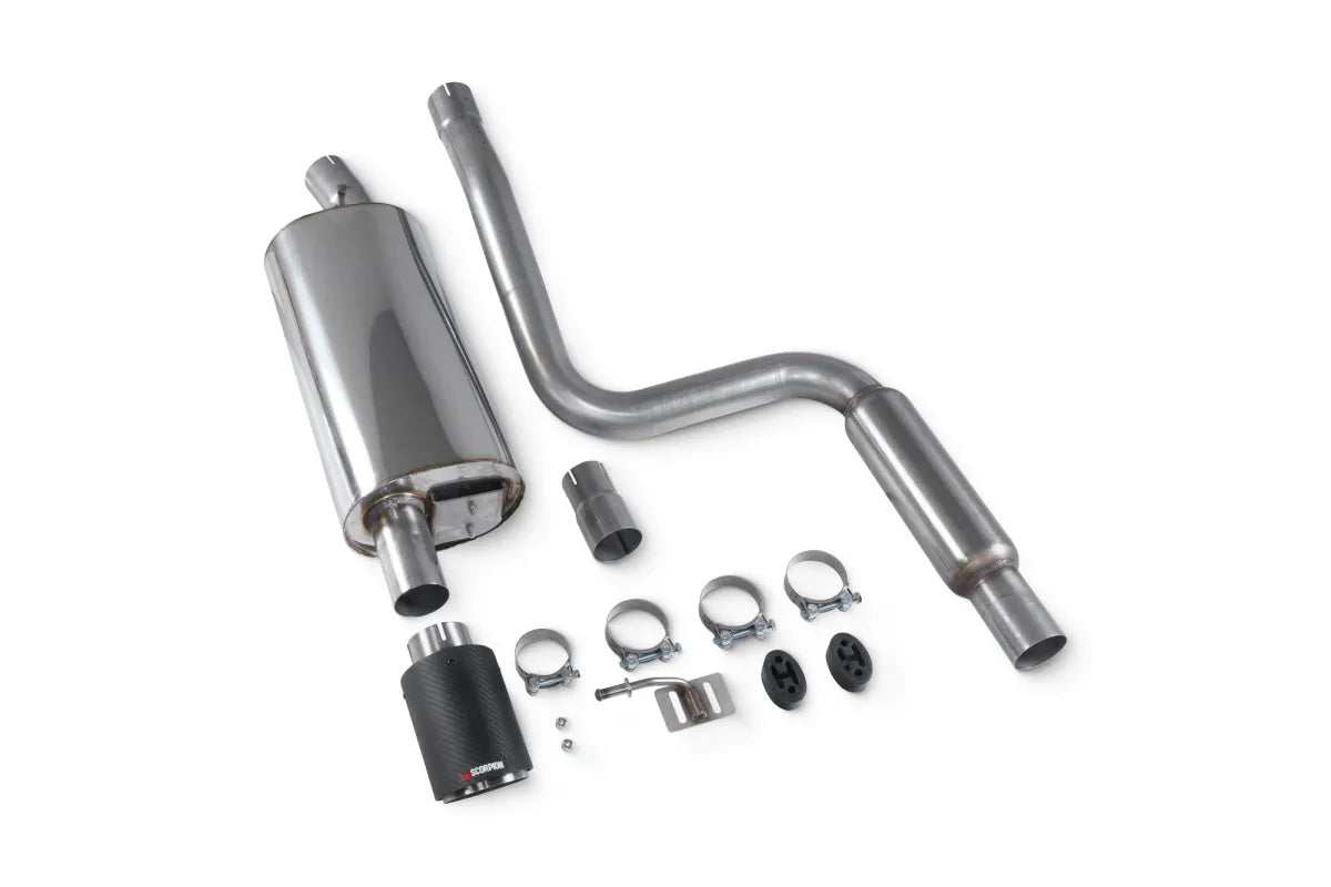 Scorpion Resonated cat-back System Daytona Ceramic Tailpipe Ford Mk6 Fiesta ST150 2004-2008